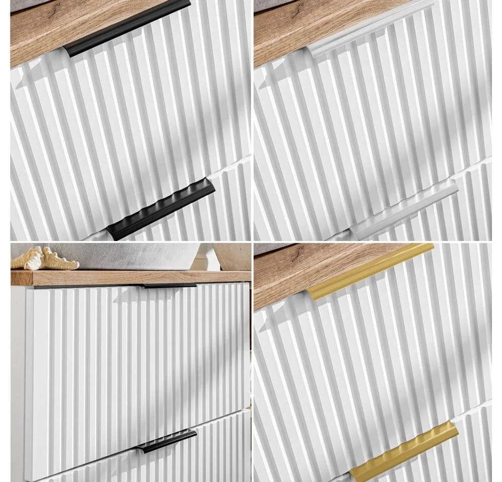 Lomadox Waschbeckenschrank ADELAIDE-56-WHITE Weiß mit Softclose - Bild 5