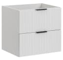 Lomadox Waschtisch ADELAIDE-56-WHITE Weiß mit Eiche Dekor Bild 5