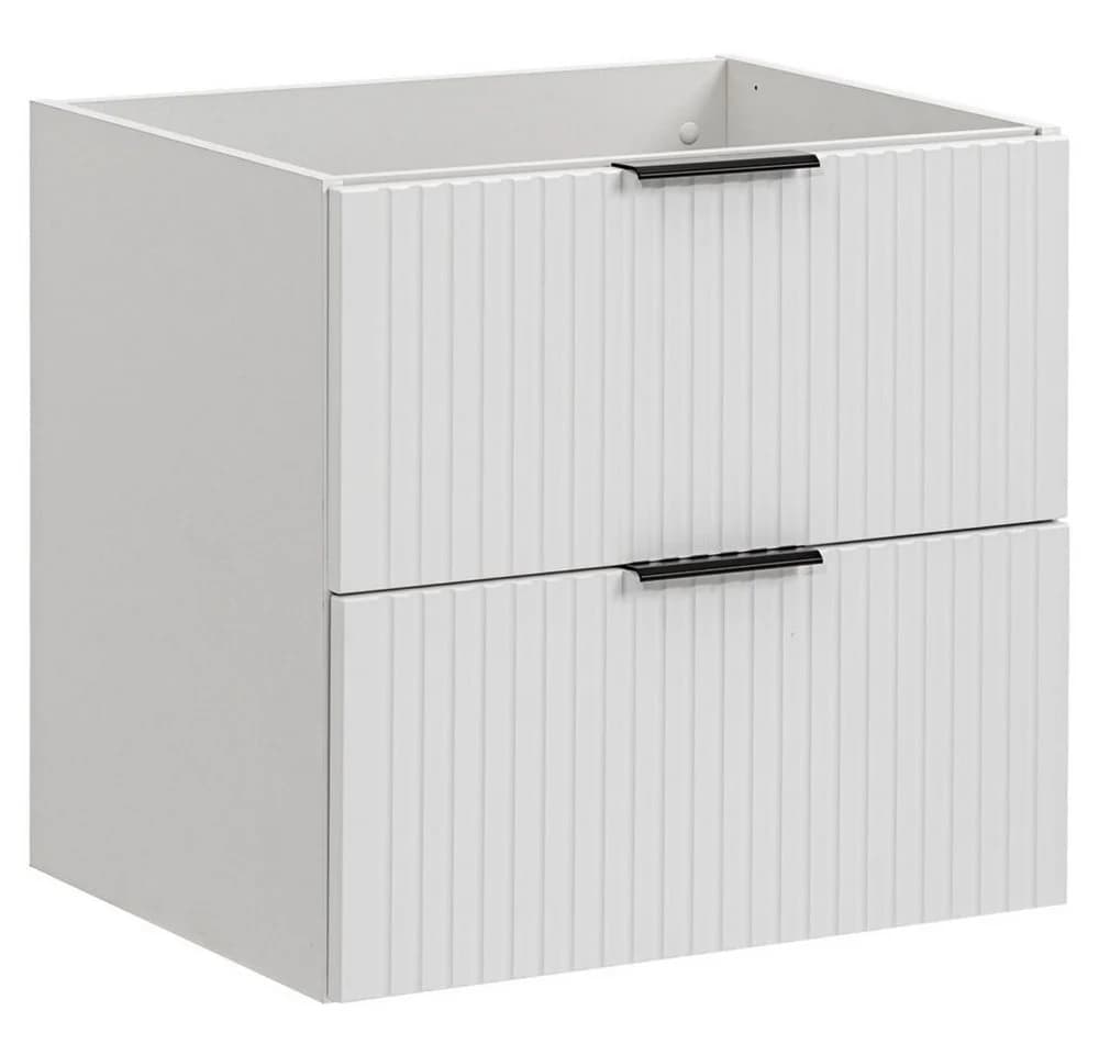 Lomadox Waschtisch ADELAIDE-56-WHITE Weiß mit Eiche Dekor - Bild 5