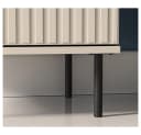 Lomadox Vitrine SALOU-131 Kaschmir Matt Gold Metall Bild 4