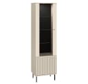 Lomadox Vitrine SALOU-131 Kaschmir Matt Gold Metall Bild 5
