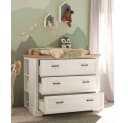 Lomadox Babyzimmer-Komplettset JASPER-78 Weiß Landhausstil Bild 1