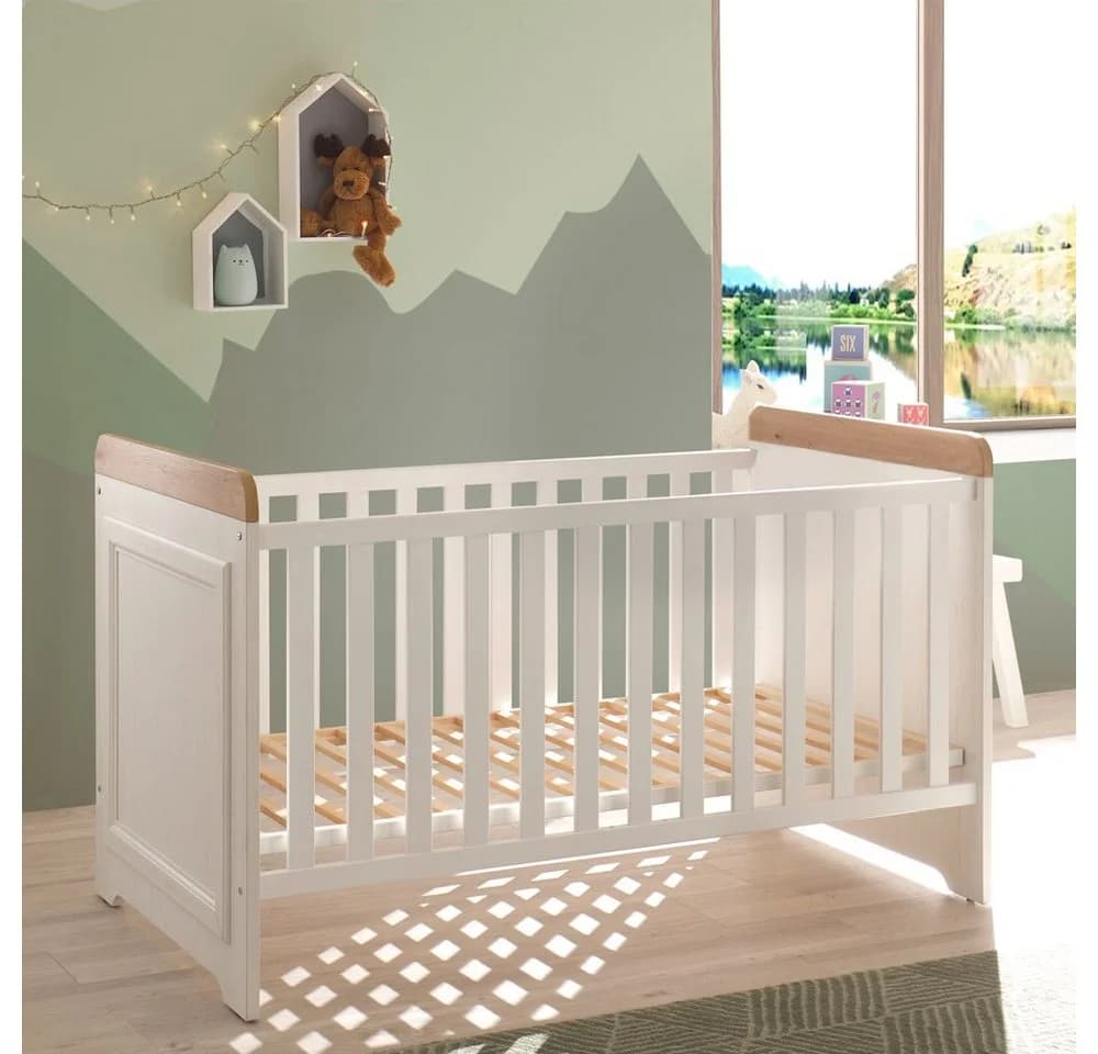 Lomadox Babyzimmer-Komplettset JASPER-78 Weiß Landhausstil - Bild 4