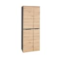 Lomadox Aktenschrank MANRESA-36 Graphit mit Eiche, 197 cm hoch Bild 5