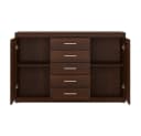 Lomadox Sideboard IMPERIA-129 140 cm Nussbaum Wohnzimmer braun retro Bild 3