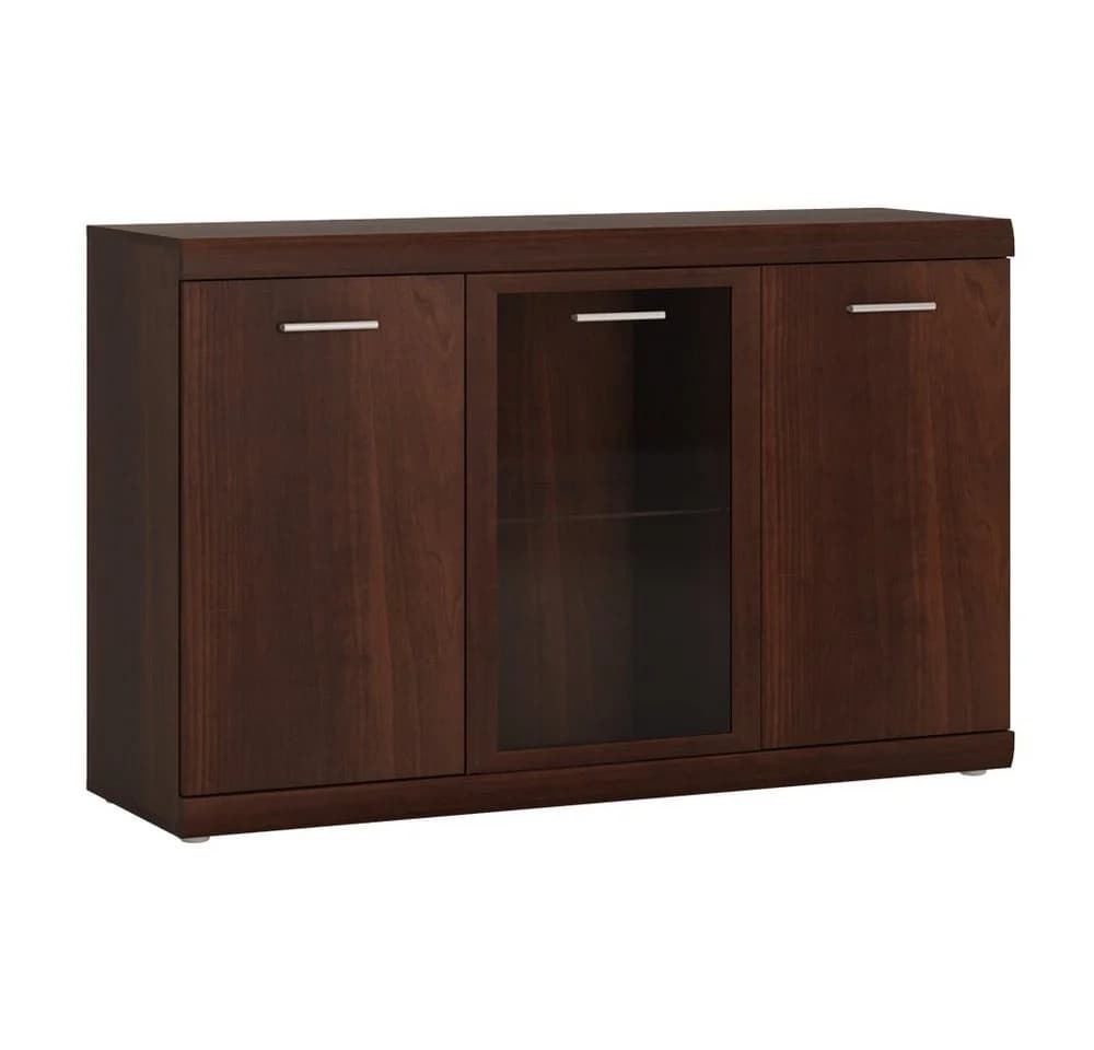 Lomadox Sideboard IMPERIA-129 Kommode Anrichte Vitrine 140 cm Nussbaum Wohnzimmer braun retro - Bild 2