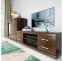 Lomadox Sideboard IMPERIA-129 Kommode Anrichte Vitrine 140 cm Nussbaum Wohnzimmer braun retro Bild 5