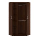 Lomadox Eckschrank IMPERIA-129 Nussbaum Wohnzimmer Flur Bild 1
