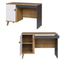 Lomadox Jugendzimmer-Set MARIBOR-132 4-tlg. Eiche Weiß Graphit Bild 3