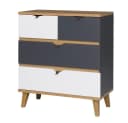 Lomadox Jugendzimmer-Set MARIBOR-132 4-tlg. Eiche Weiß Graphit Bild 4