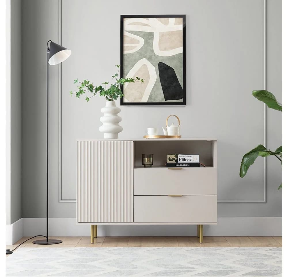 Lomadox Kommode NADOR-132 Kaschmir mit Softclose und Push-to-Open - Bild 4