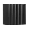Lomadox Hängeschrank NEWPORT-56 Schwarz Gerillte Front Softclose Bild 1
