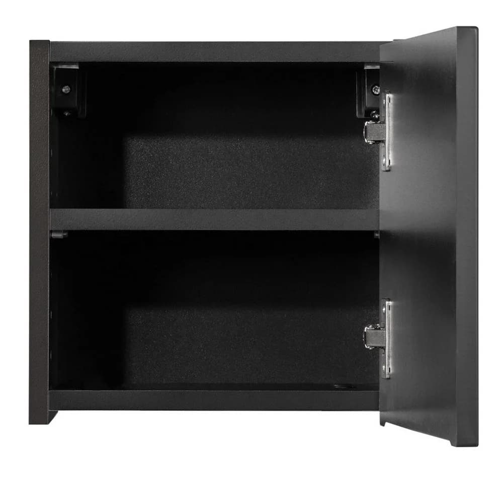 Lomadox Hängeschrank NEWPORT-56 Schwarz Gerillte Front Softclose - Bild 5