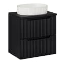Lomadox Waschtischplatte NEWPORT-56-BLACK Schwarz Modern Bild 1