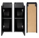 Lomadox Unterschrank NEWPORT-56-BLACK 20cm Grifflos Schwarz Bild 3