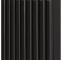 Lomadox Hängeschrank NEWPORT 30cm Schwarz Gerillt Grifflos Bild 4