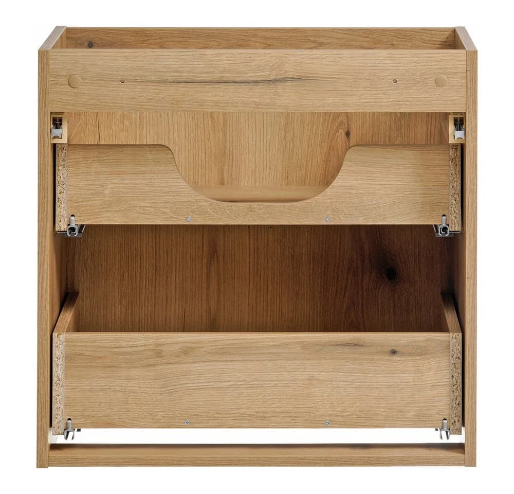 Lomadox Waschtischunterschrank NEWPORT-56-OAK Eiche Metallgriffe - Bild 4