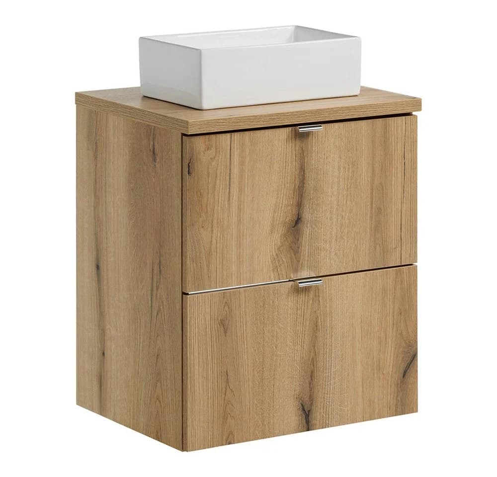 Lomadox Waschtischplatte NEWPORT-56-OAK 50cm Eiche - Bild 5
