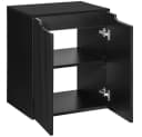 Lomadox Waschtischunterschrank NEWPORT-56-BLACK Schwarz Softclose Bild 1