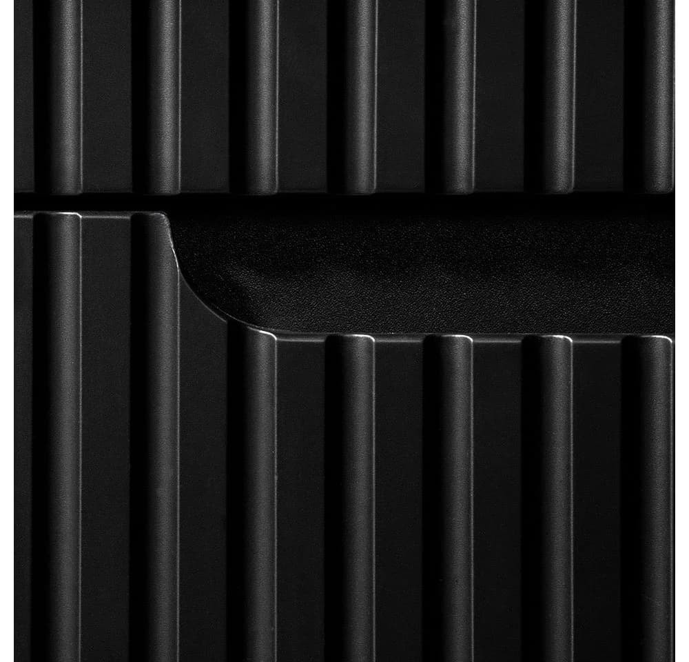 Lomadox Waschtischunterschrank NEWPORT-56-BLACK Schwarz Softclose - Bild 5