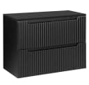Lomadox Waschbeckenschrank NEWPORT 80 cm Schwarz Modern Bild 2