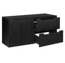 Lomadox NEWPORT-56-BLACK Doppelwaschtisch-Unterschrank 120 cm Schwarz Softclose Bild 2