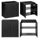 Lomadox NEWPORT-56-BLACK Doppelwaschtisch-Unterschrank 120 cm Schwarz Softclose Bild 4