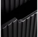 Lomadox Waschtischunterschrank NEWPORT-56-BLACK Schwarz Gerillte Front Softclose Bild 3