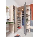 Lomadox Kleiderschrank DIAMANTE-133 Eiche Nb. Anthrazit 2 Türen Bild 1