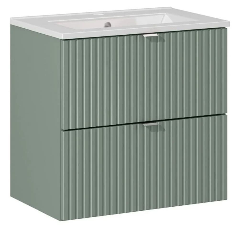 Lomadox Waschtisch NEWPORT-56-GREEN mit Keramikbecken - Bild 2
