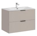 Lomadox Waschtisch ADELAIDE-56-CASHMERE mit Keramikbecken und Softclose Bild 2