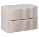 Lomadox Waschtischunterschrank NEWPORT-56-CASHMERE Kaschmir Gerillt 80x57x39cm Bild 3