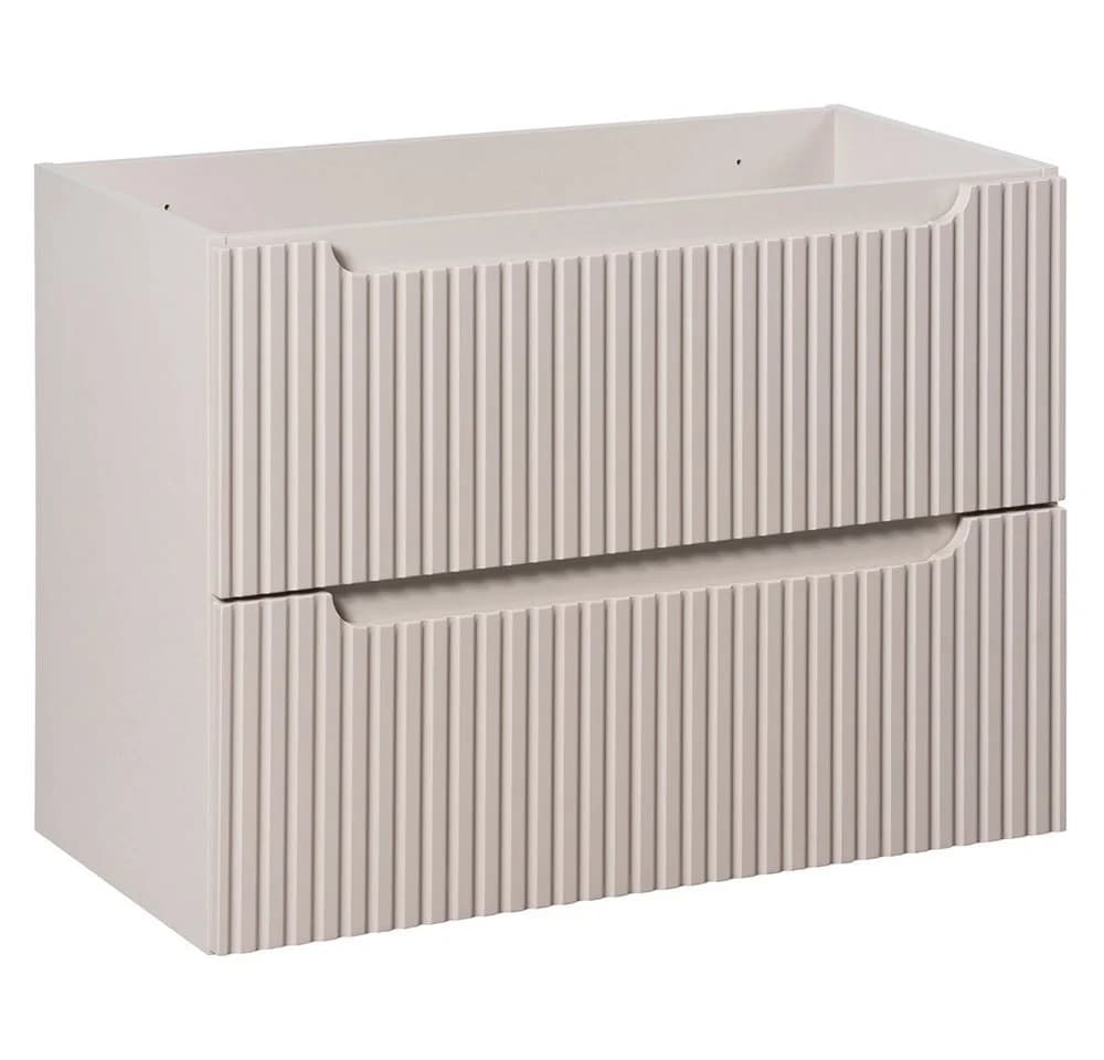 Lomadox Waschtischunterschrank NEWPORT-56-CASHMERE Kaschmir Gerillt 80x57x39cm - Bild 3