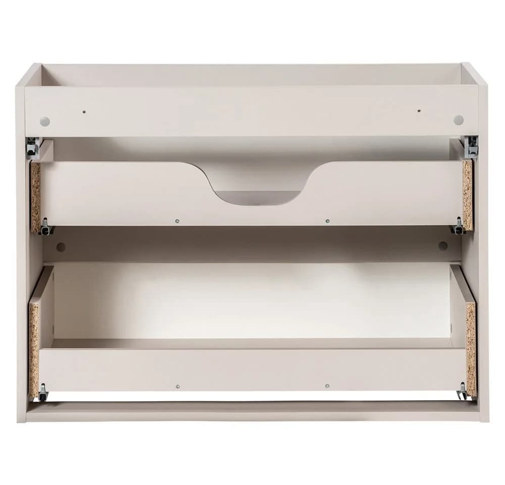 Lomadox Waschtischunterschrank NEWPORT-56-CASHMERE Kaschmir Gerillt 80x57x39cm - Bild 5
