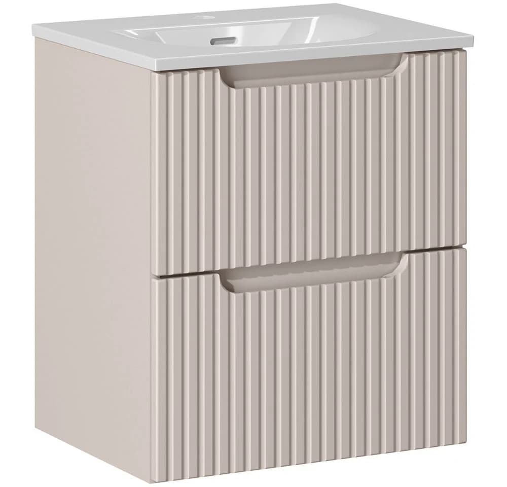 Lomadox Waschtisch NEWPORT-56-CASHMERE mit Keramikwaschbecken - Bild 2