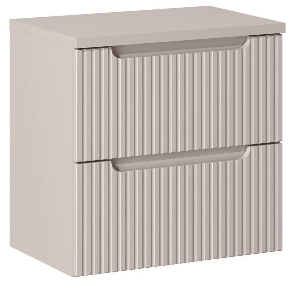 Lomadox Waschtischunterschrank NEWPORT-56-CASHMERE 60cm Kaschmir Gerillt - Bild 2