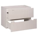 Lomadox Waschtischunterschrank NEWPORT 80cm Kaschmir Gerillte Front Bild 5