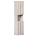 Lomadox Hochschrank NEWPORT-56-CASHMERE Badschrank mit gerillter Front Bild 3