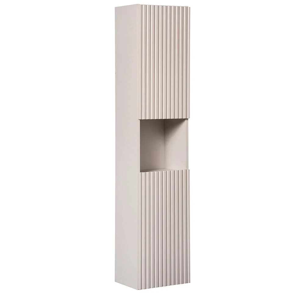 Lomadox Hochschrank NEWPORT-56-CASHMERE Badschrank mit gerillter Front - Bild 3
