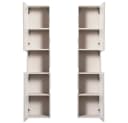Lomadox Hochschrank NEWPORT-56-CASHMERE Badschrank mit gerillter Front Bild 4