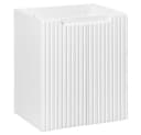 Lomadox Unterschrank NEWPORT-56-WHITE Weiß Gerillte Front Softclose Bild 2