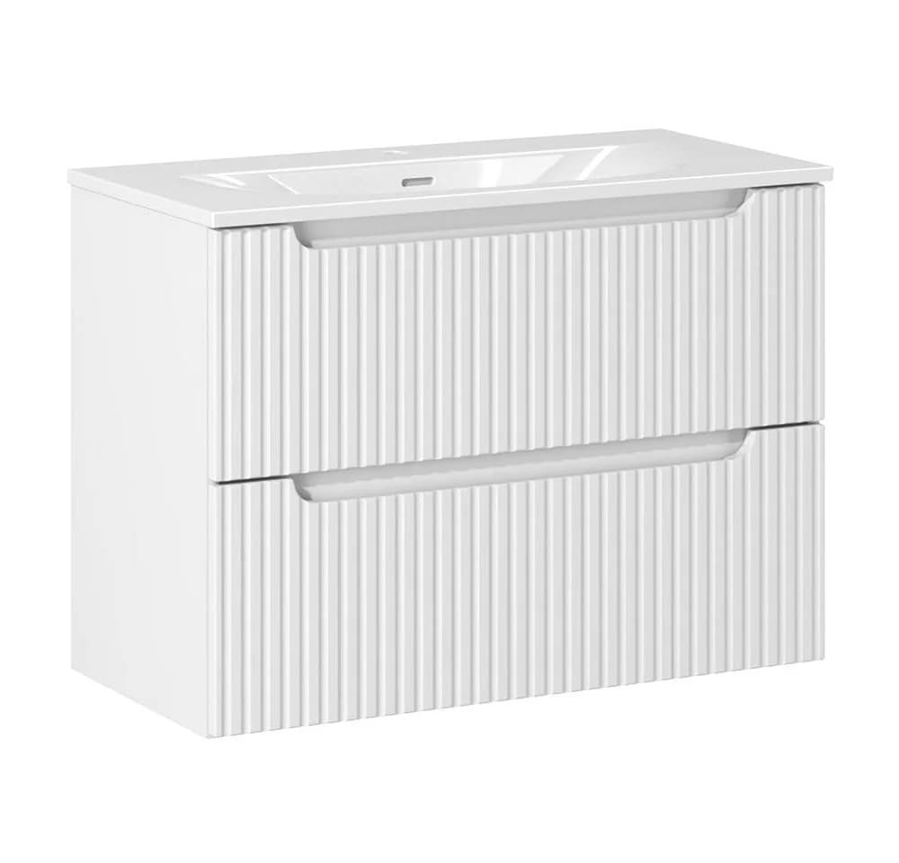 Lomadox NEWPORT-56 Waschtisch 81cm Weiß Keramik - Bild 2