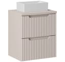 Lomadox Waschtischplatte NEWPORT-56-CASHMERE, 50 cm, Kaschmir Bild 3