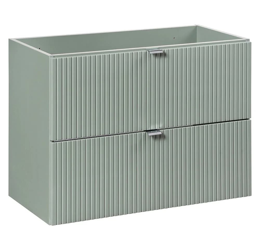 Lomadox Waschtisch NEWPORT-56-GREEN Grün mit Eiche Keramik - Bild 5