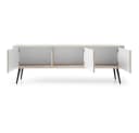 Lomadox Lowboard ZARA-160 Kaschmir beige mit Rillen Bild 1
