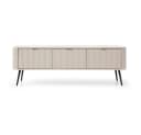 Lomadox Lowboard ZARA-160 Kaschmir beige mit Rillen Bild 3