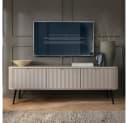 Lomadox Lowboard ZARA-160 Kaschmir beige mit Rillen Bild 5