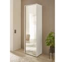 Lomadox Garderobenschrank CRISP-61 Weiß mit Wotan Eiche Nb. 1 Spiegeltür 60 cm Bild 2