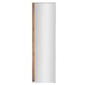 Lomadox Garderobenschrank CRISP-61 Weiß mit Wotan Eiche Nb. 1 Spiegeltür 60 cm Bild 4
