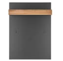 Lomadox Garderobenpaneel CRISP-61 Anthrazit Wotan Eiche 3 Haken Bild 2